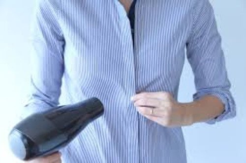 asciugare i panni con il phon