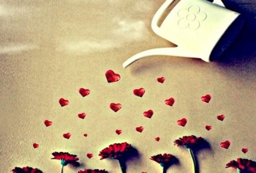 Innaffiatoio di cuori