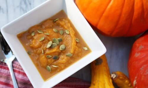 zucca con semi di zucca