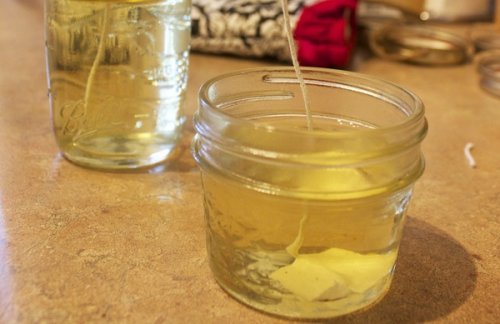 Candela in barattolo