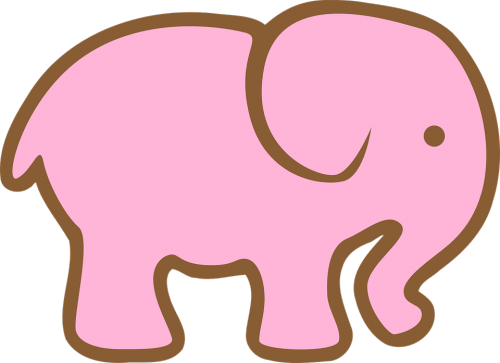 elefante rosa