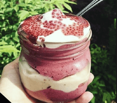 gelato in un barattolo