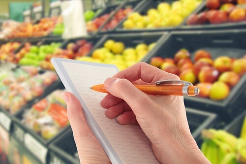 lista-della-spesa per mettersi a dieta