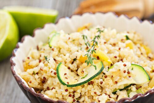 quinoa e zucchine