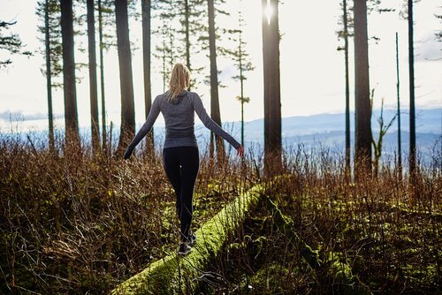 camminare nel bosco