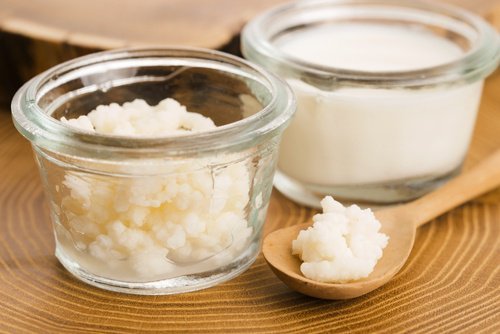 kefir con acqua di cocco