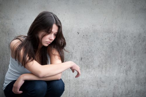 ragazza triste