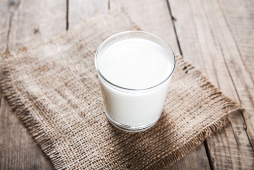 Un bicchiere di latte