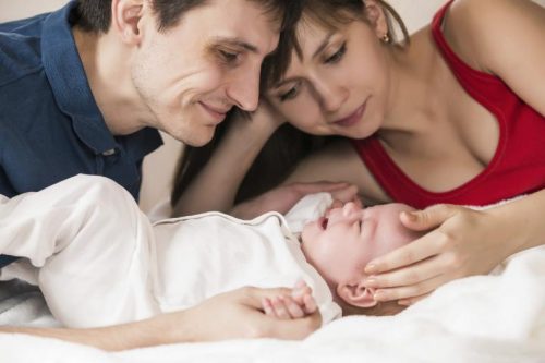 genitori e bimbo