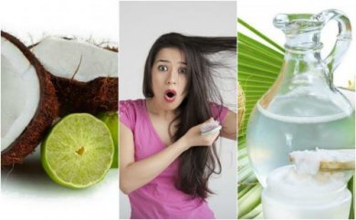 Acqua di cocco e limone contro la caduta dei capelli