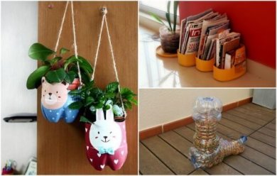 Riciclare le bottiglie di plastica grazie a 12 idee