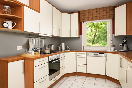 Cucina piccola a U
