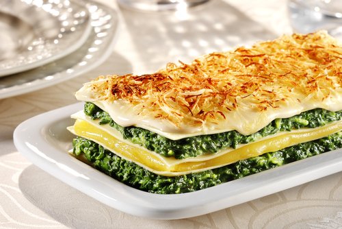 Lasagne con spinaci