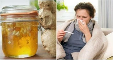 Combattere il raffreddore con uno sciroppo di miele e zenzero