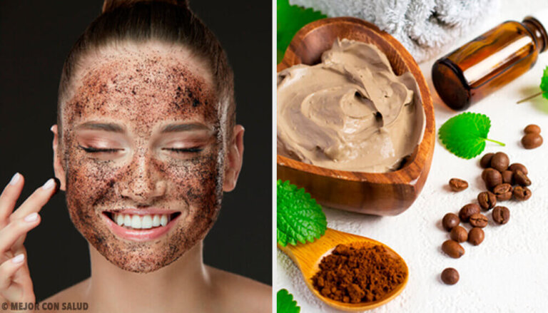 Maschere facciali a base di caffè