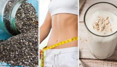 Frullato saziante e dimagrante con pera, chia e avena