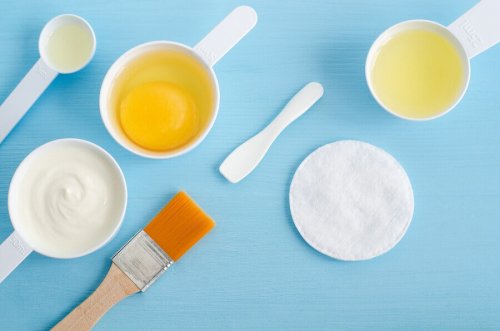 Ingredienti e utensili per cura della bellezza