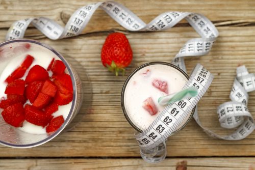 Yogurt con fragole