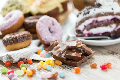 ciambelle, cioccolata e dolci vari