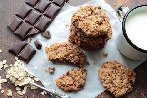Biscotti all'avena e cioccolato
