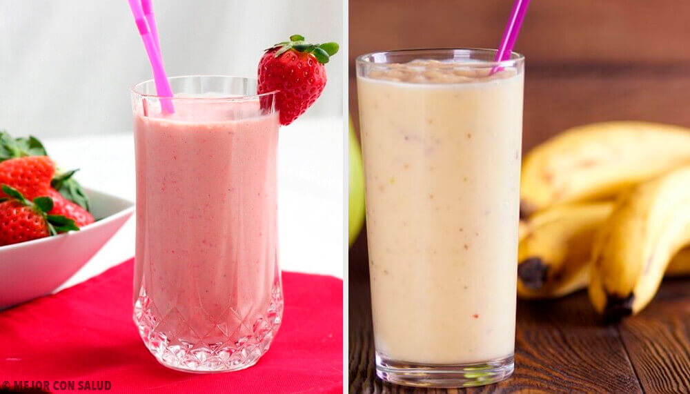 5 frullati a base di banana e fragole per fare colazione 5 frullati a base di banana e fragole per fare colazione