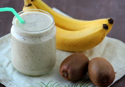 Frullato di banana e kiwi