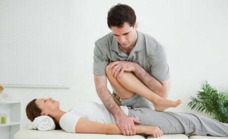 Seduta di fisioterapia.