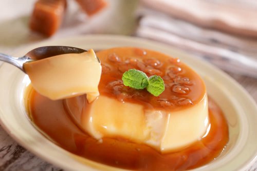 Flan al caffè dolci per diabetici