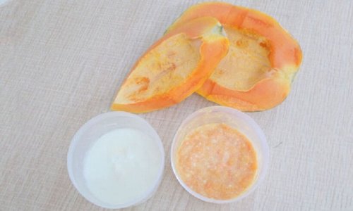 Papaya e yogurt