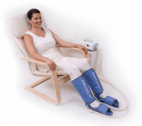 Compressione pneumatica per il disturbo delle gambe senza riposo