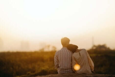 Anima gemella: coppia al tramonto.