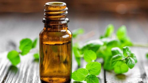 Olio essenziale di menta.