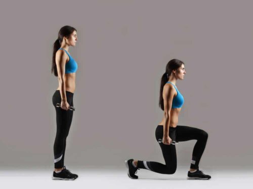 Affondi per tonificare le gambe.