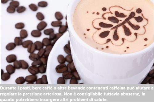 Chicchi e tazza di caffè