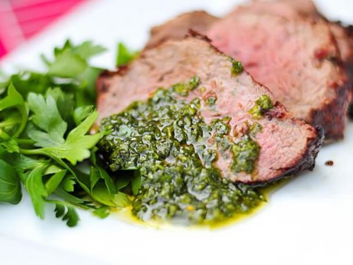 chimichurri su carne