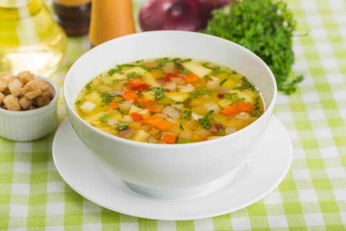 Minestrone di verdure.