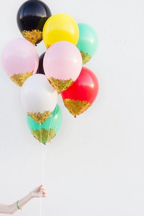 Palloncini con brillantini