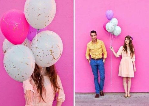 Palloncini con pittura