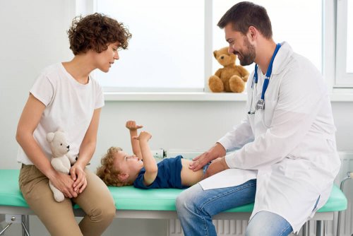 Bambino dal pediatra.