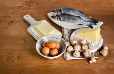 Fonti alimentari di vitamina D.