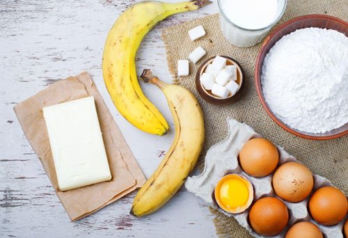 Ingredienti per la torta di banane