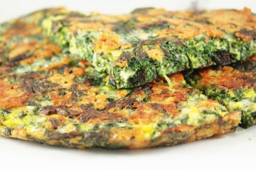 Omelette di spinaci colazioni ipocaloriche diabete