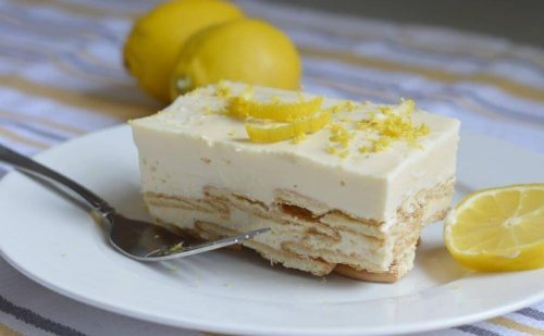 Dessert al limone e carota.