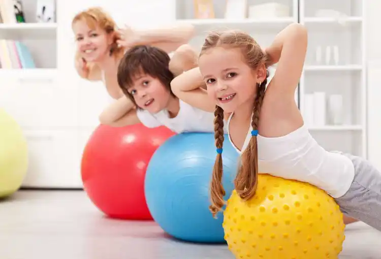 Fare esercizio fisico con i figli.