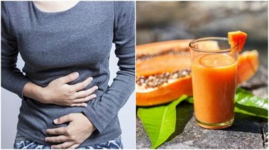 Ridurre il gonfiore addominale con papaya, tè verde e aloe vera
