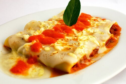 Cannelloni besciamella pollo