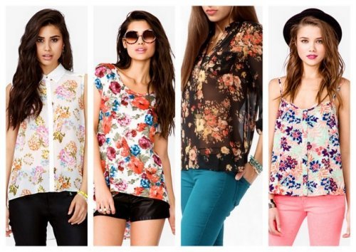 Magliette a fiori