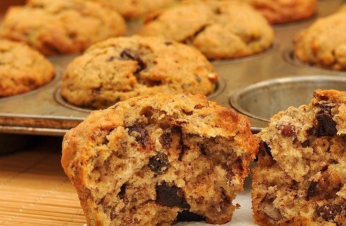 Muffin con gotas de chocolate