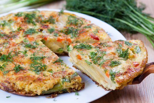 Frittata di patate e verdure