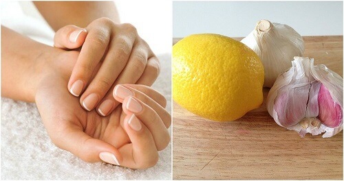 Indurente per unghie con aglio e limone